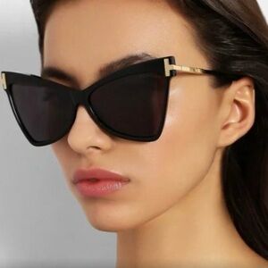 Tom Ford Tallulah Black and Gold Sunglasses